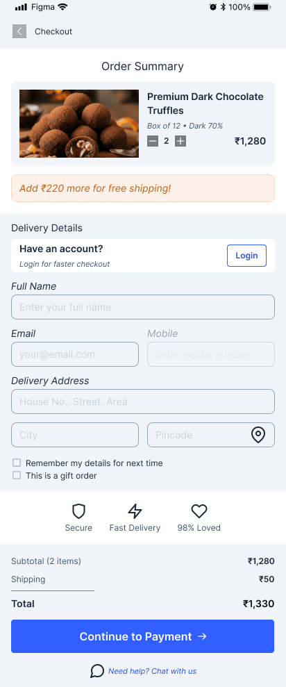 Chocolate Store Checkout